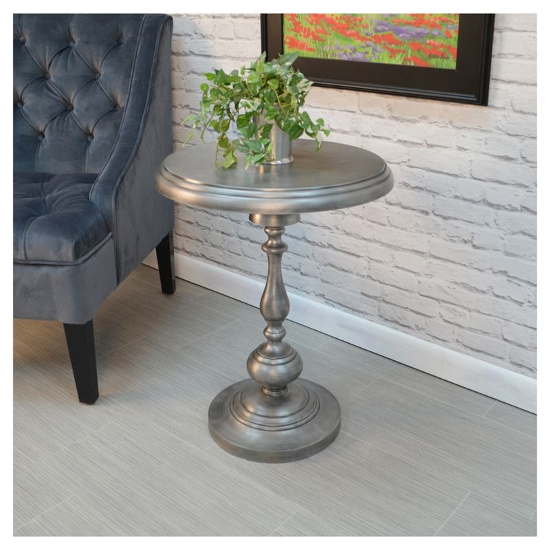 Ian Accent Table Antique Nickle - Carolina Chair and Table