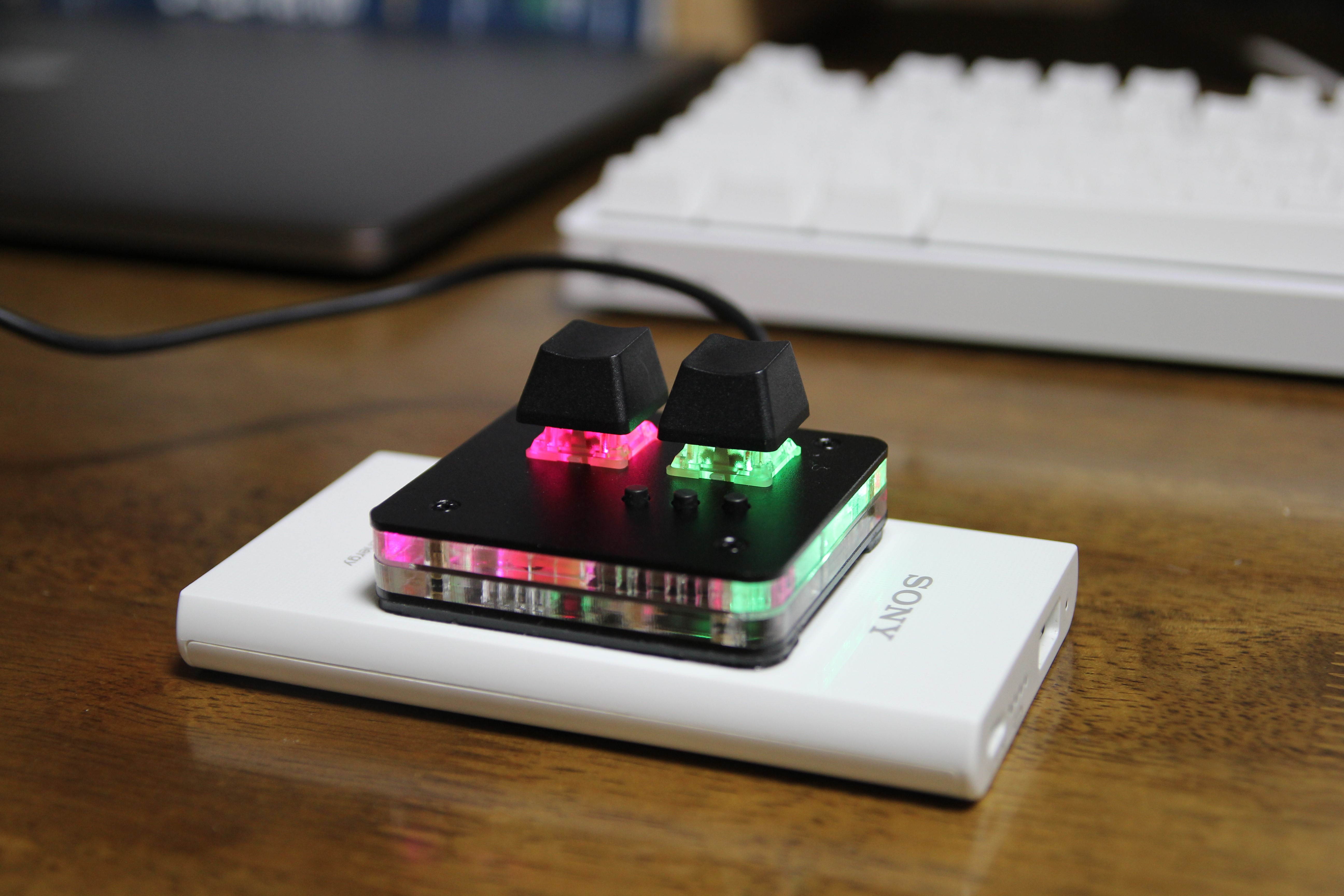 CUUWE SimPad Mini Keyboard Touch Wheel Axle Tester Gaming Keypad Osu support Cheery Mx Red Switch Gaming Mechanical Keyboard game player