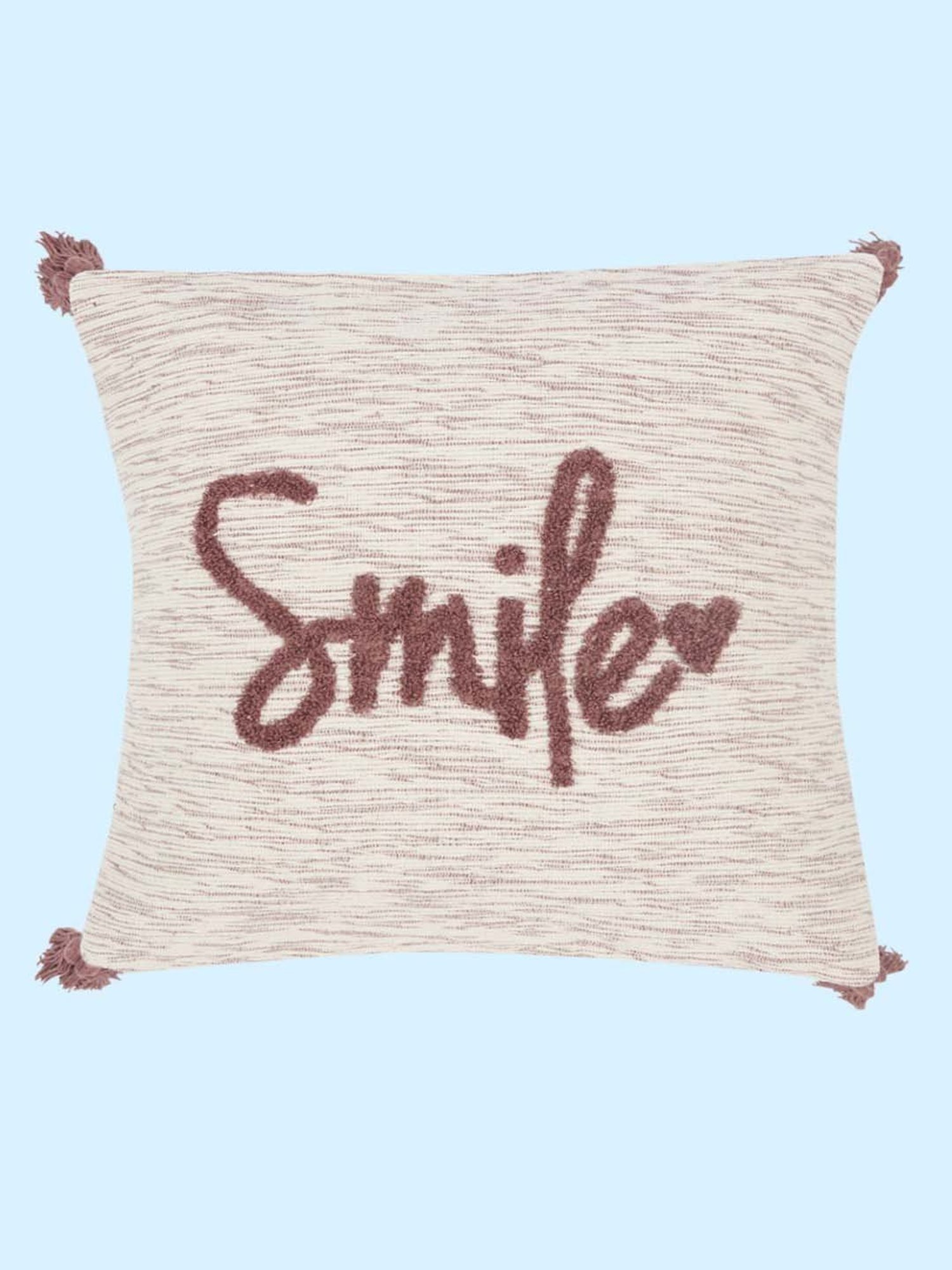 Living Scapes by Pantaloons Beige Cotton Cushion Cover