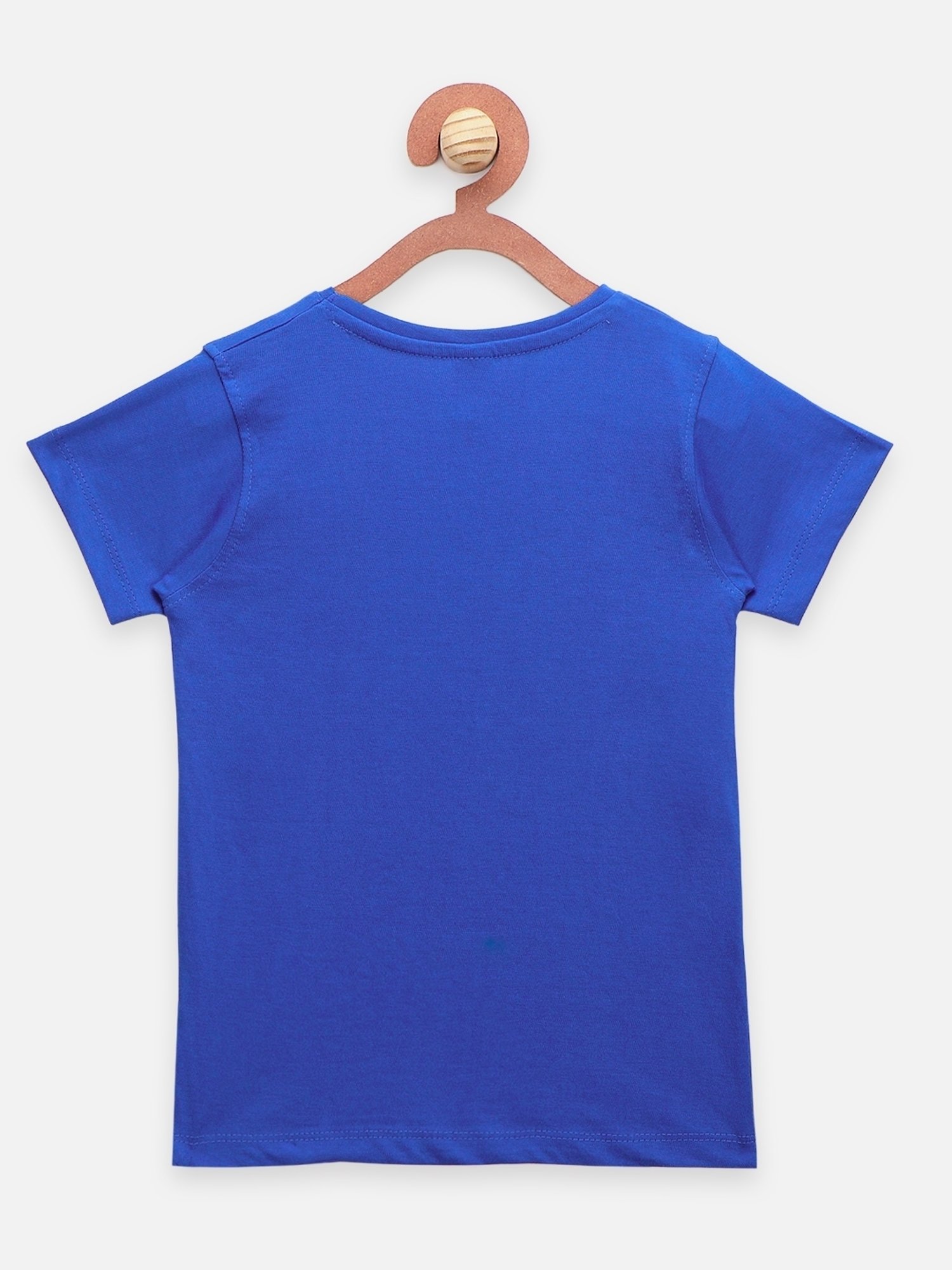 LilPicks Kids Blue & Green Cotton Printed T-Shirts (Pack of 2)