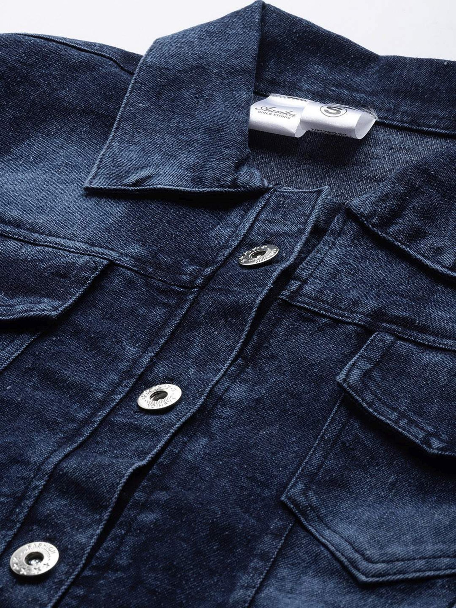 Aarika Navy Regular Fit Jacket