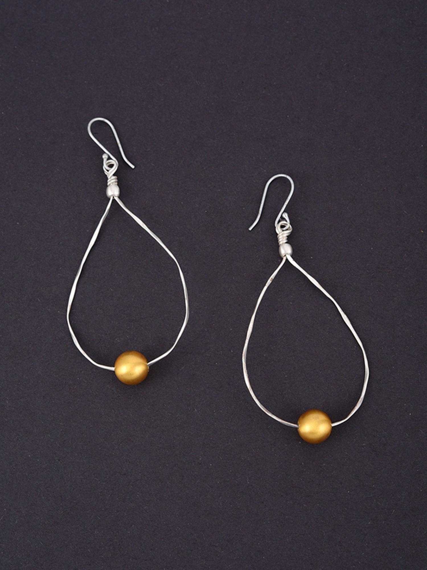 Tribe Amrapali Dual Tone Ball Earrings for Women