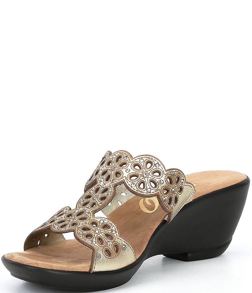 Onex T Strap Leather Slide Sandals