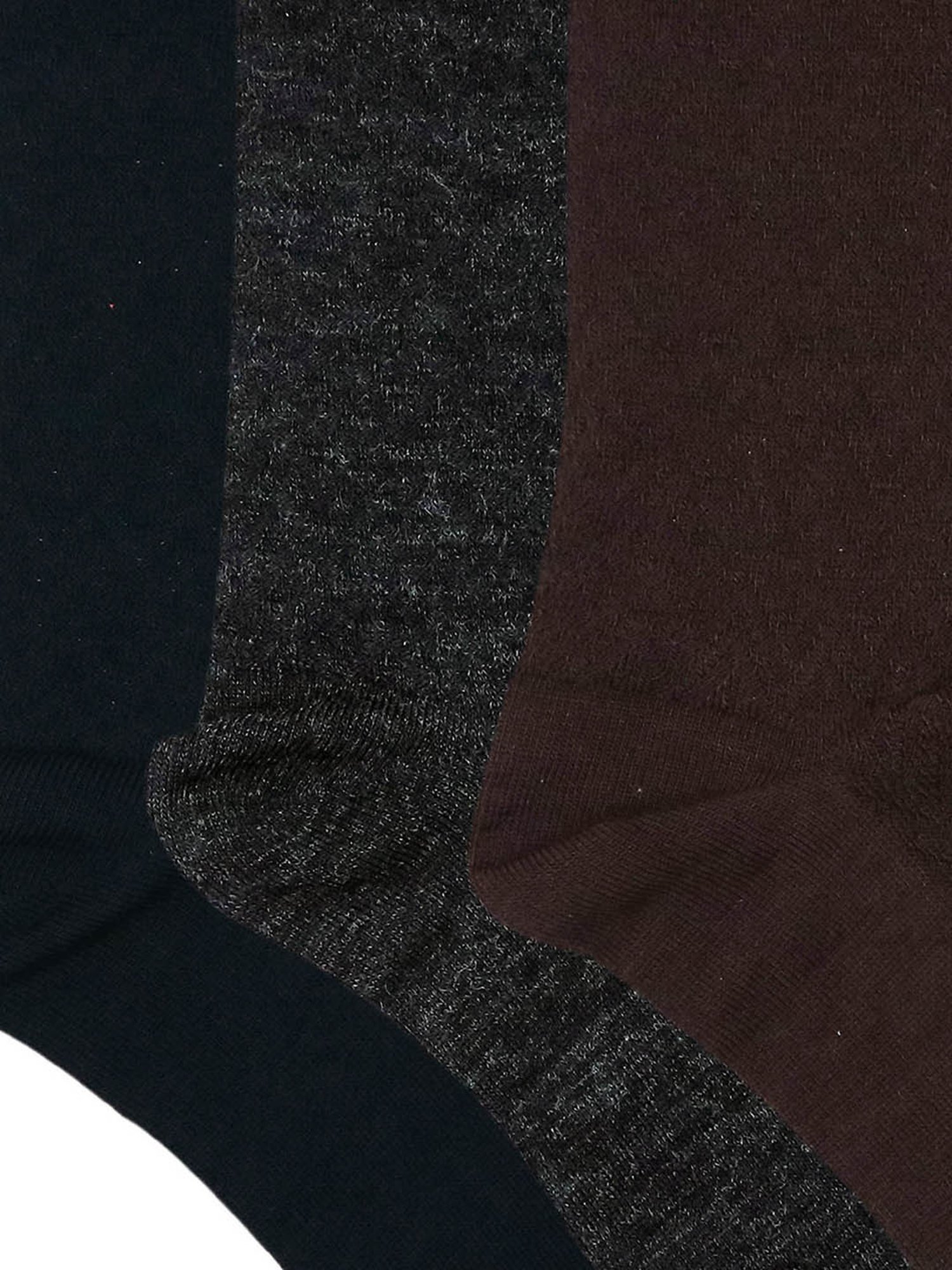 BALENZIA Multicolor Crew/Calf Length Socks - Pack of 3