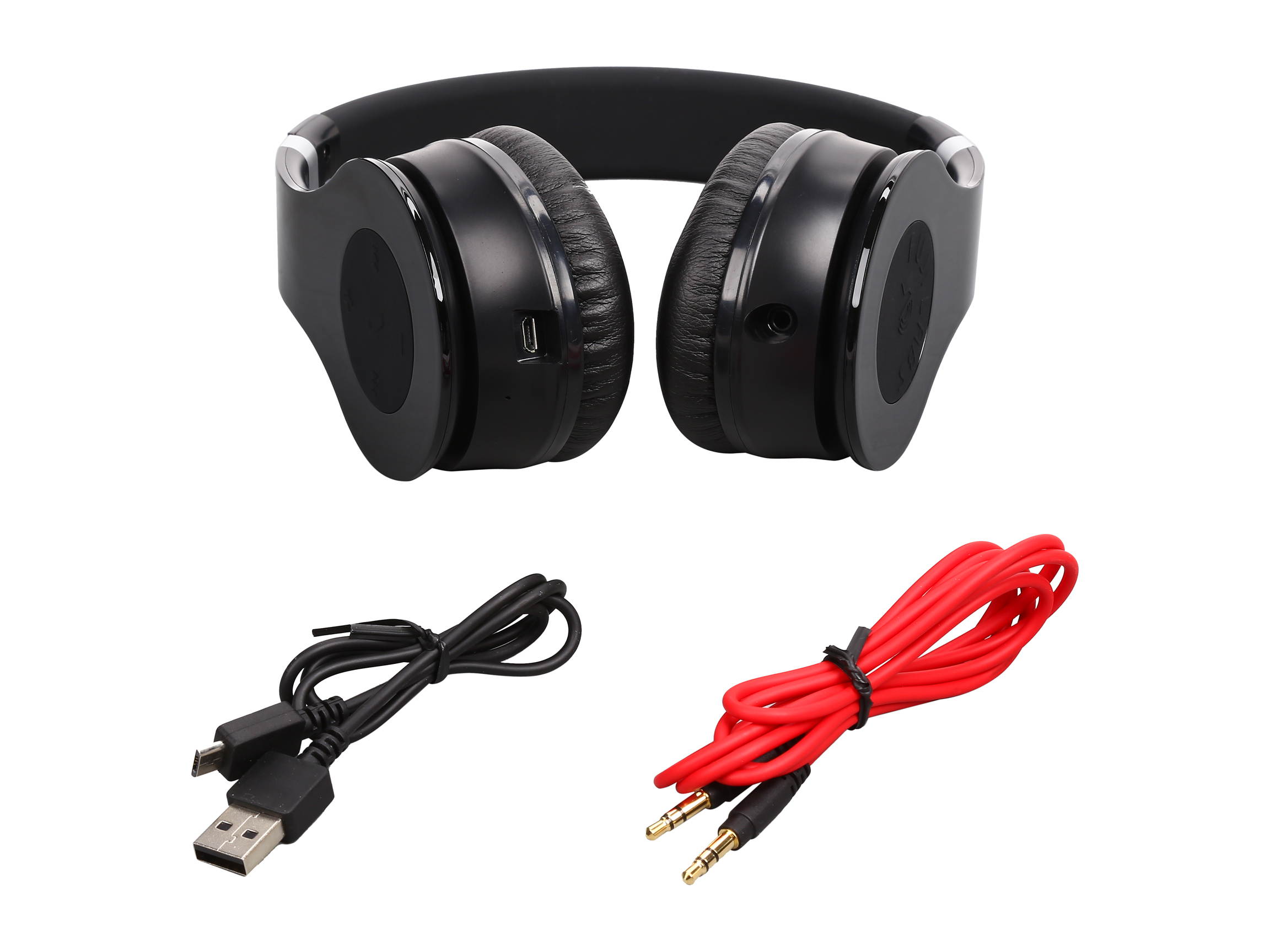 Fuji Labs Wireless AUFJ-W-HD2000-BK Professional Stereo Headphones - Black