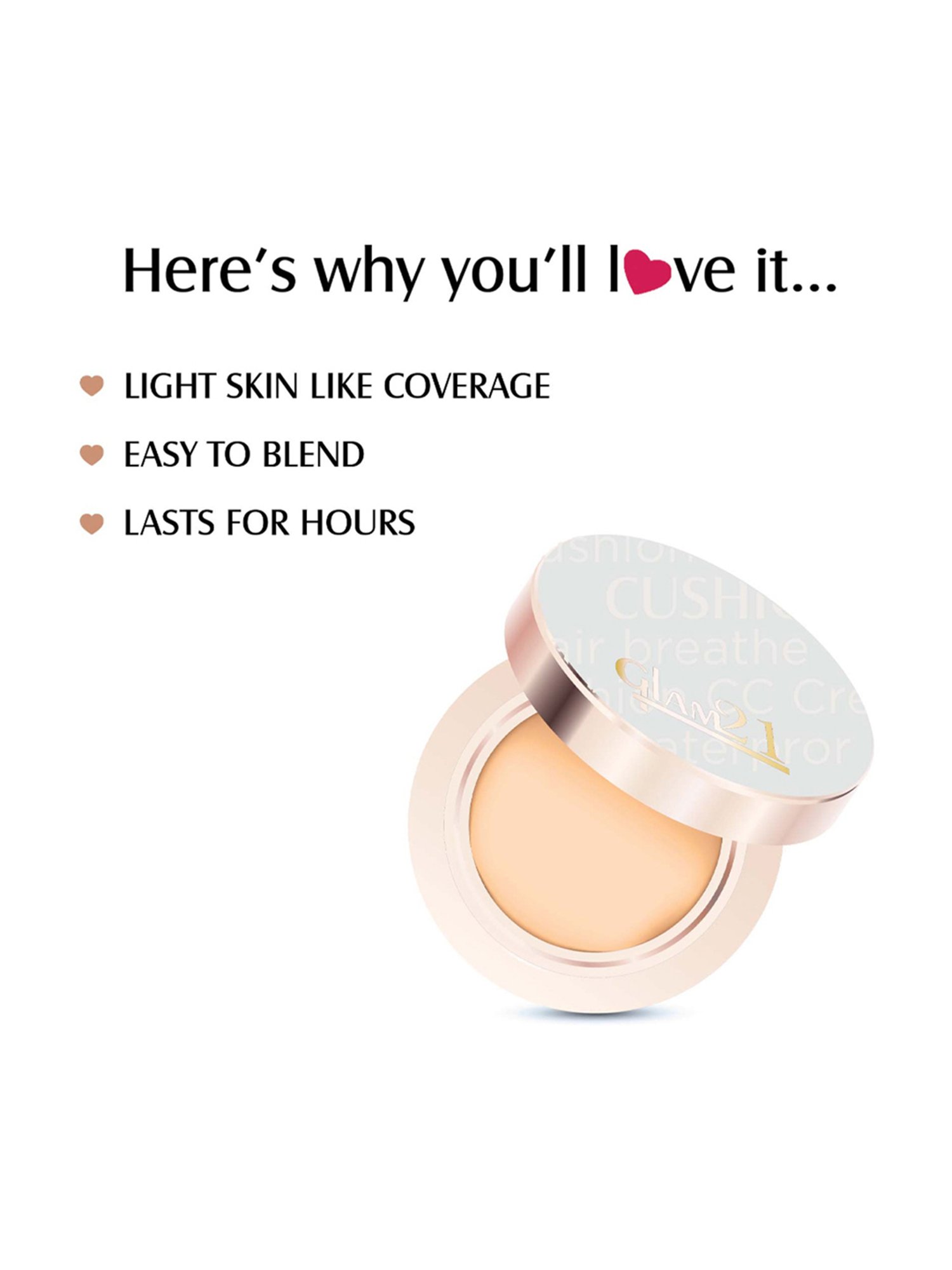 Glam21 Cushion Compact Powder 03 - 9 gm
