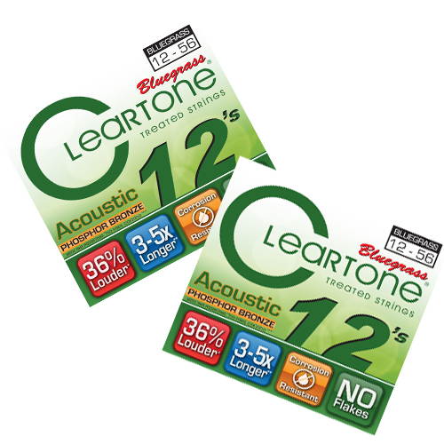 Cleartone Bluegrass Guitar Strings - LT Top Heavy Btm - 7423 - 12-56 - 2 Pack