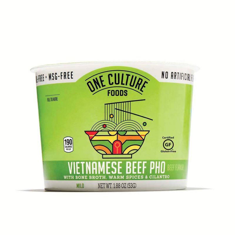 ONE CULTURE Vietnamese Beef Pho with Bone Broth, Warm Spices & Cilantro - 1.88oz