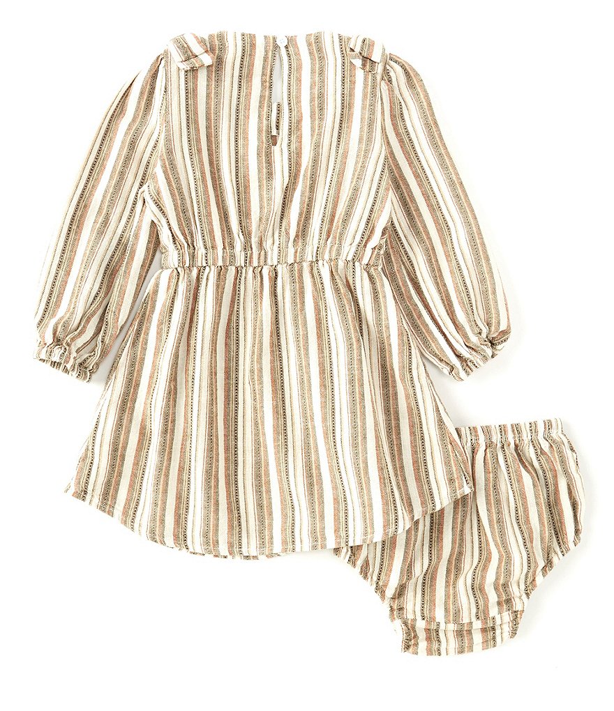 Habitual Baby Girls 12-24 Months Flare-Sleeve Striped Fit-And-Flare Dress
