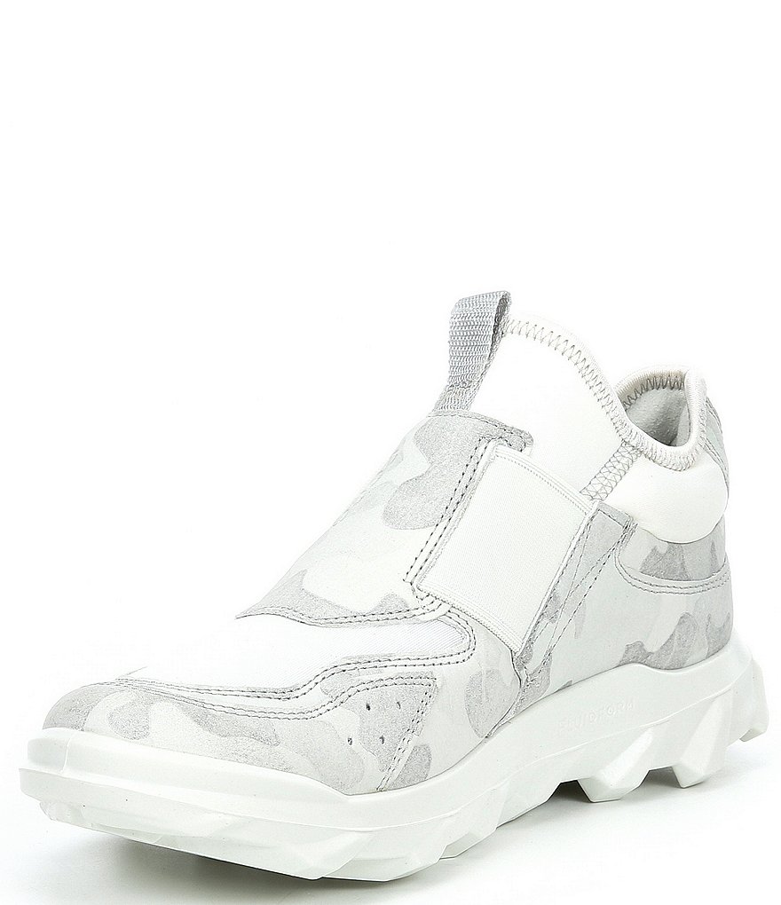 ECCO Motor Cross Camo Print Low Slip-On Sneakers