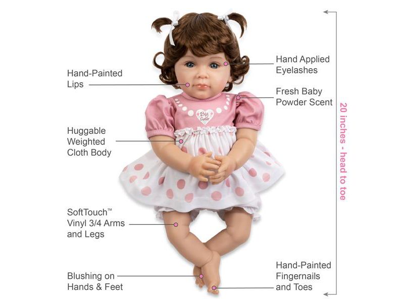 Paradise Galleries Reborn Toddler Doll - Big Sister, 20 inch in SoftTouch Vinyl, 6-Piece Reborn Doll Gift Set
