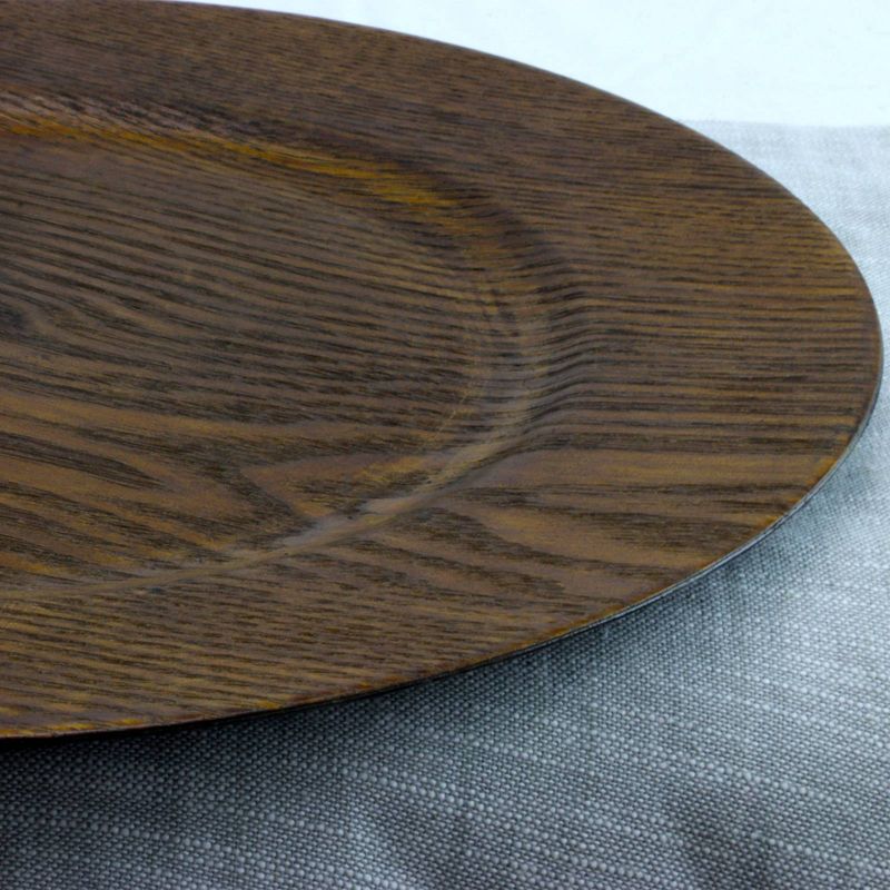 Gibson Home 13" 12pk Wood Feri Chargers