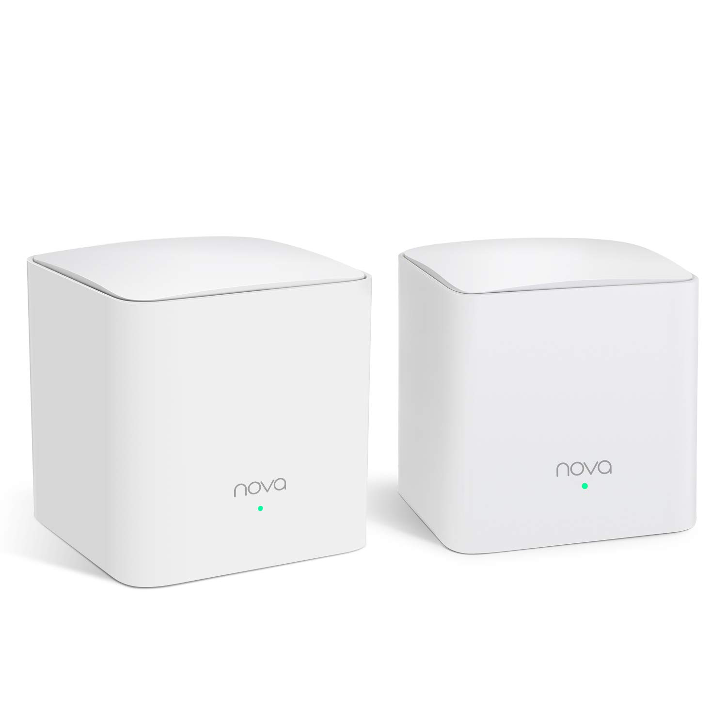 Tenda NOVA Mw5S(2-Pack) Wall-Plug Whole Home Mesh WiFi System, Coverage Up to 2, 500 Sq. Ft, Plug and Play, Router/WiFi Extender Replacement, Gigabit Connection to Your Cable Modem