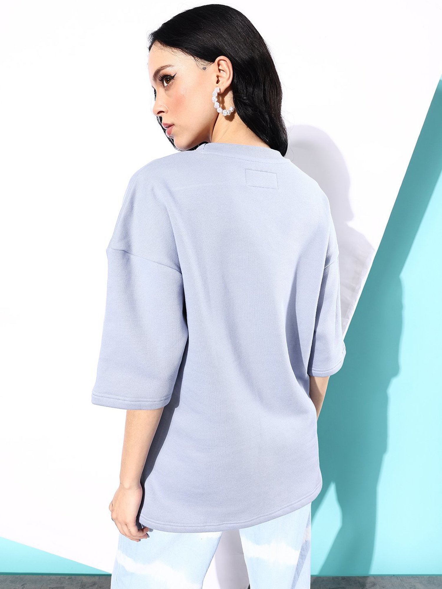 Difference of Opinion Purple Fleece Oversized Sweatshirt