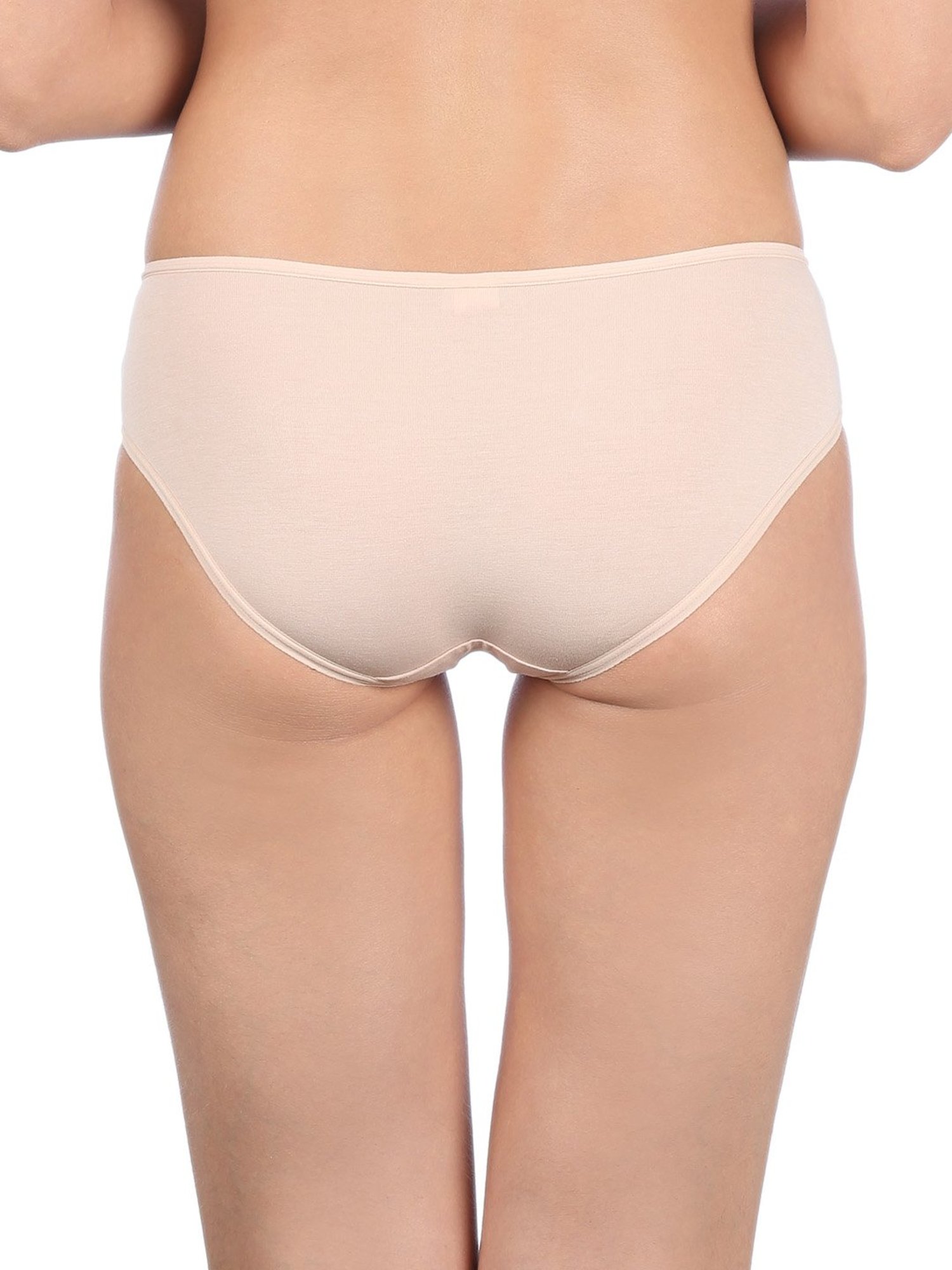 Triumph Beige & Black Cotton Briefs - Pack Of 3