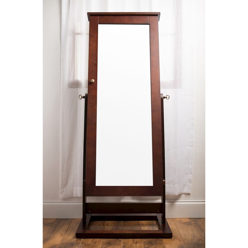 Cheval Jewelry Mirror Walnut - Hives & Honey