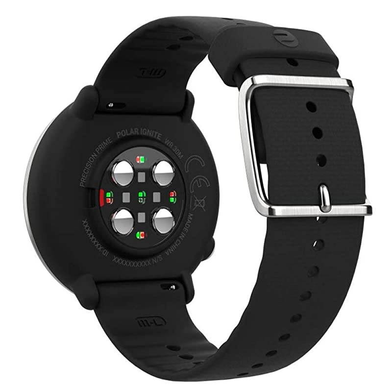 Polar Ignite Fitness GPS Watch Power Bundle (White-Silver, M/L) | with  HD Screen Protectors & Portable Charger | Polar Precision Heart Rate, Integrated GPS & Sleep Plus Tracking