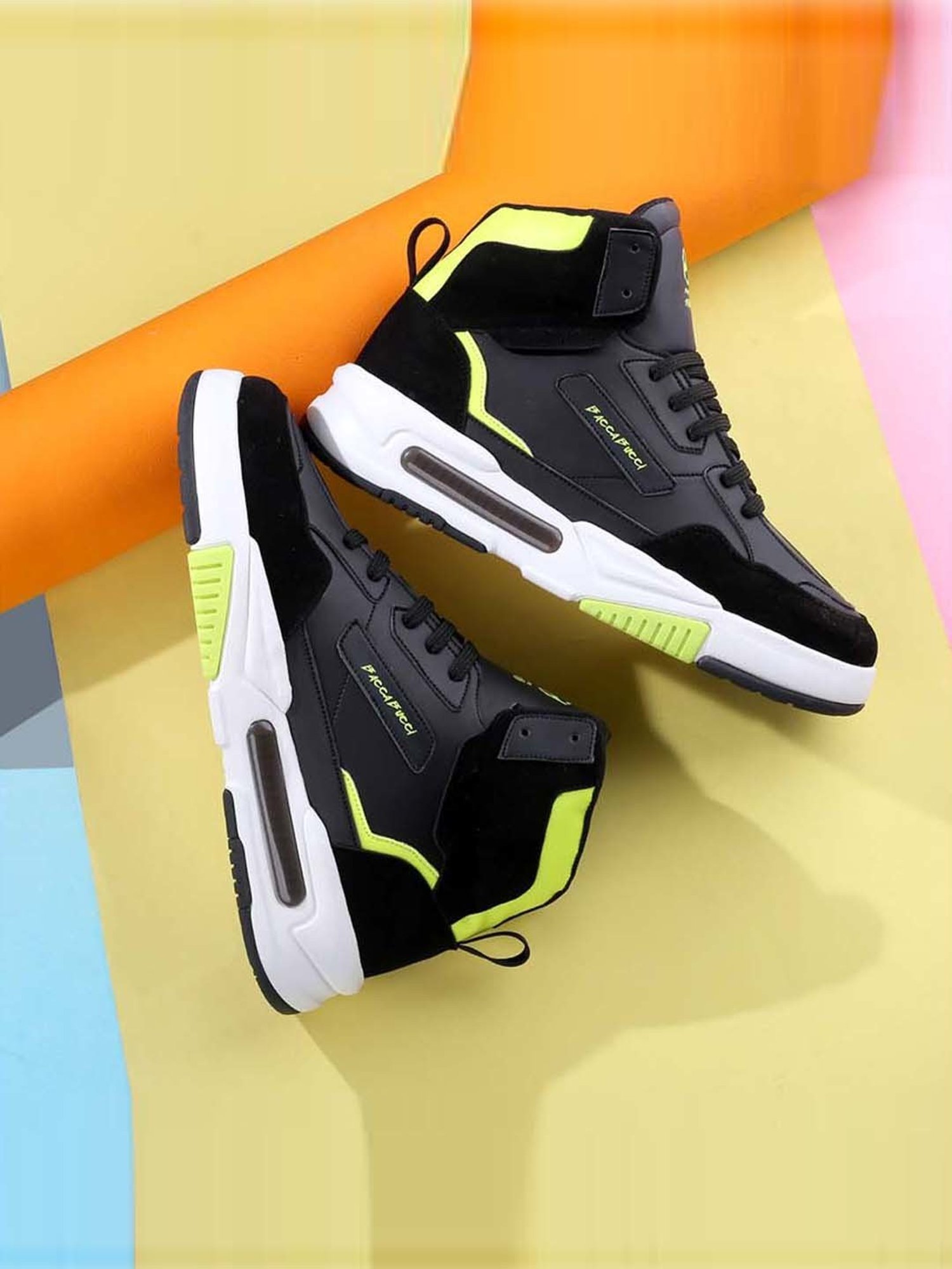 Bacca Bucci Men's VENGEANCE Black Casual Sneakers