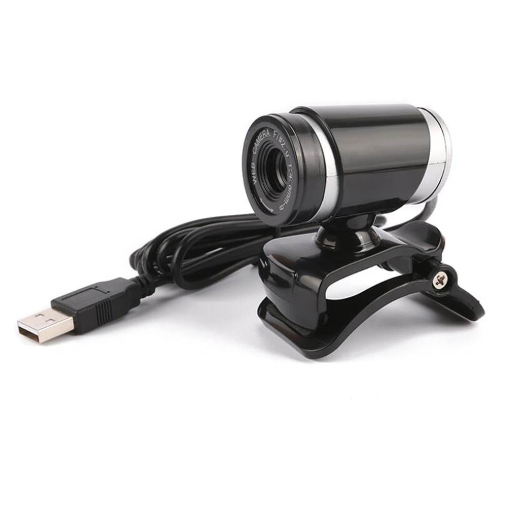 USB Webcam High-definition Web Camera with Clip-on Base Built-in Microphone USB2.0 Web Cam for Computer PC Laptop
