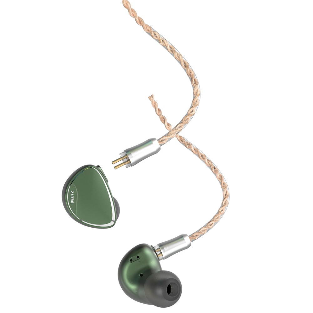 BQEYZ Spring 2 In Ear Monitor Stereo HiFi Headphones Hybrid BA Dynamic Driver Piezoelectric Headset Detachable Earphone Cable with Carrying Case
