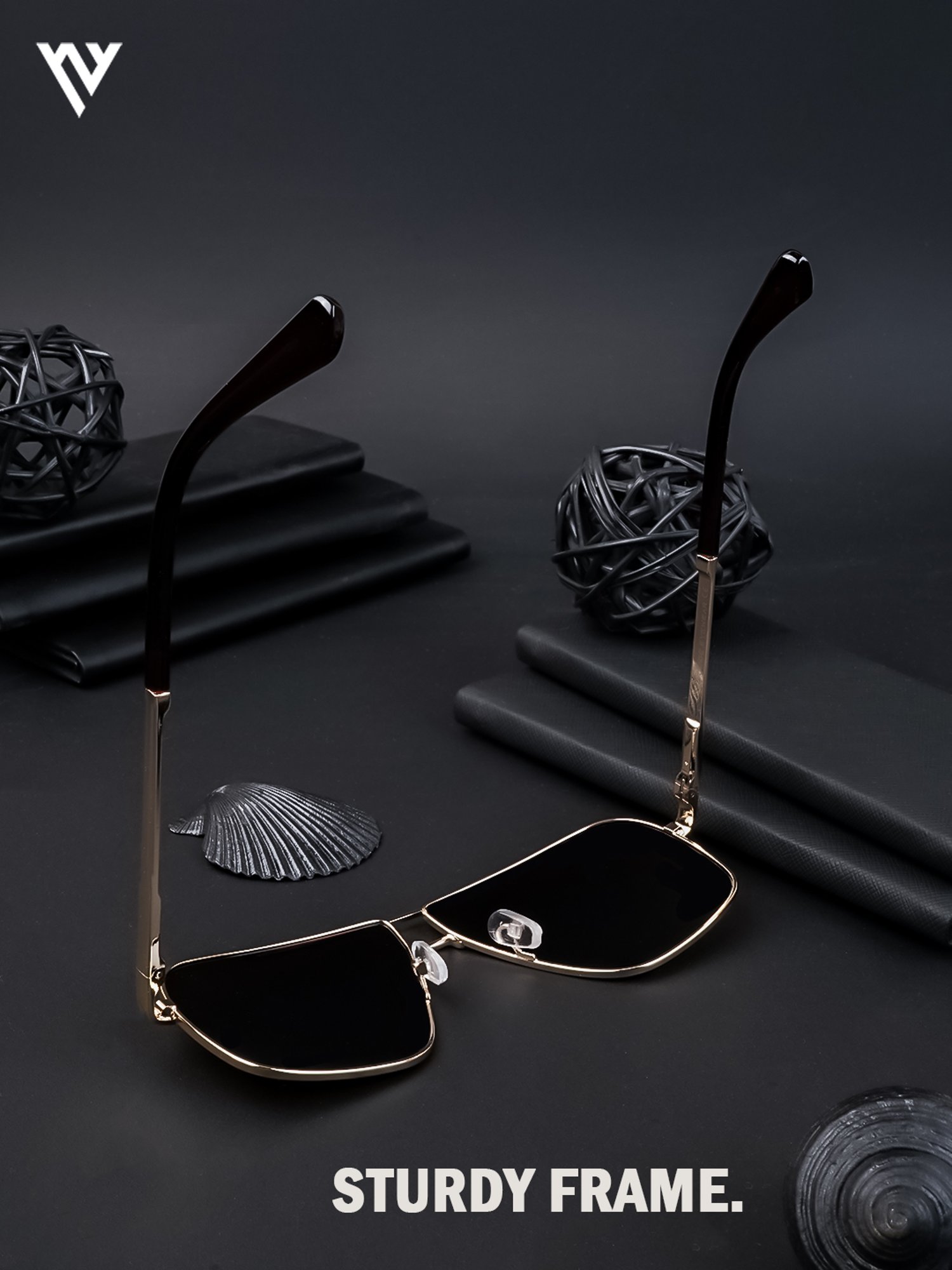 Voyage Brown Wayfarer Polarised and UV Protected Lens Unisex Sunglasses