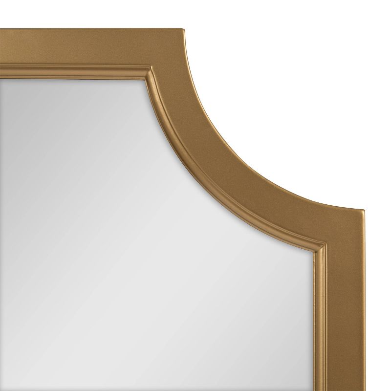 18" x 24" Hogan Scallop Wall Mirror Gold - Kate & Laurel All Things Decor