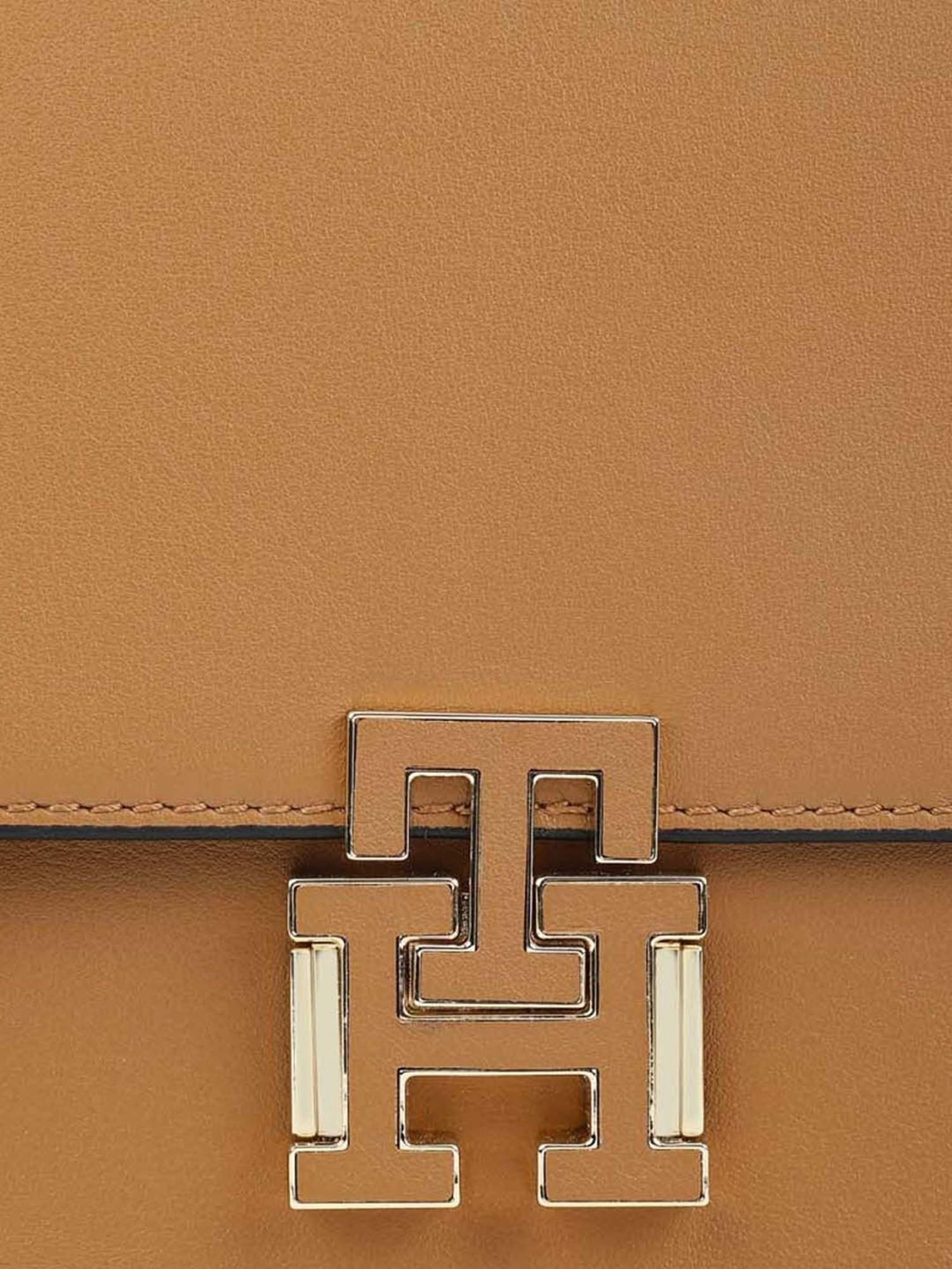 Tommy Hilfiger Tan Leather Medium Satchel