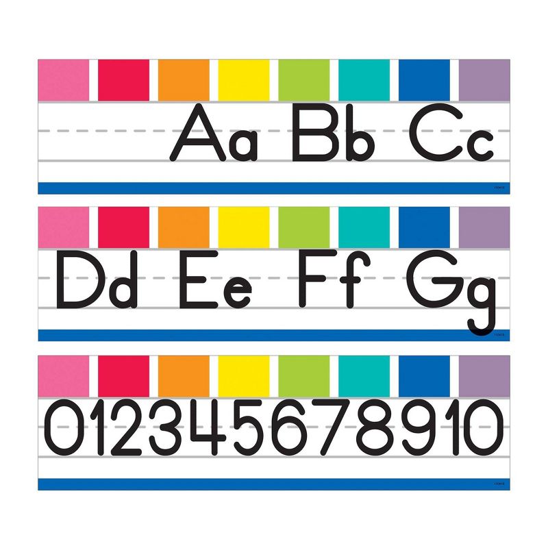 8pk Schoolgirl Style Hello Sunshine Alphabet Line Manuscript Mini Bulletin Board Set - Carson Dellosa