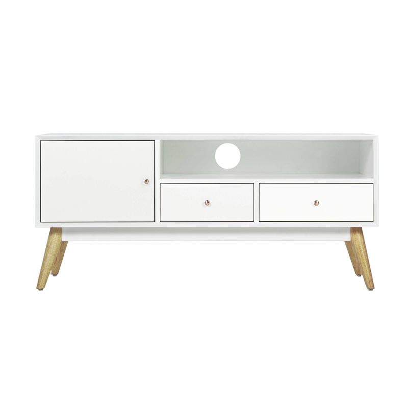 Lilou Media Console French White - Adore Decor
