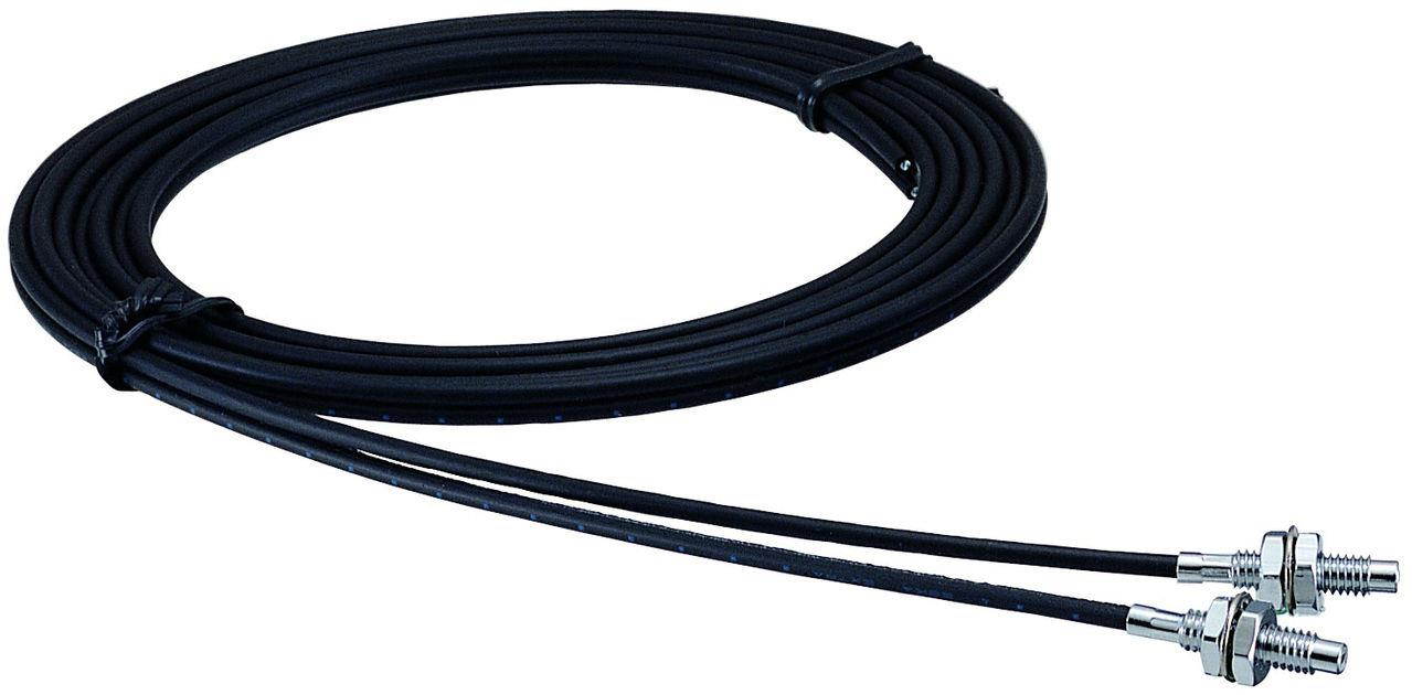 AUTONICS FD-620-10R Cable, Fiber Optic, Diffuse Reflective, 6mm Threaded End, 1R, Min O 0.04mm, 2m Length