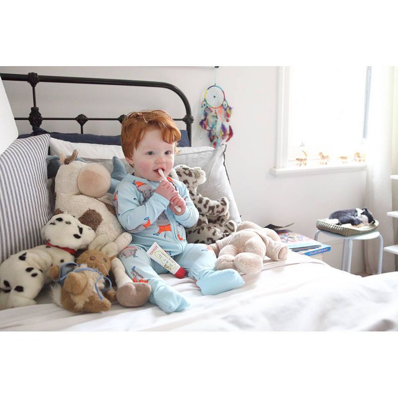 Jack N' Jill Tooth Buddy- Strawberry Natural Toothpaste / Bunny Biodegradable Toothbrush - 1.76oz