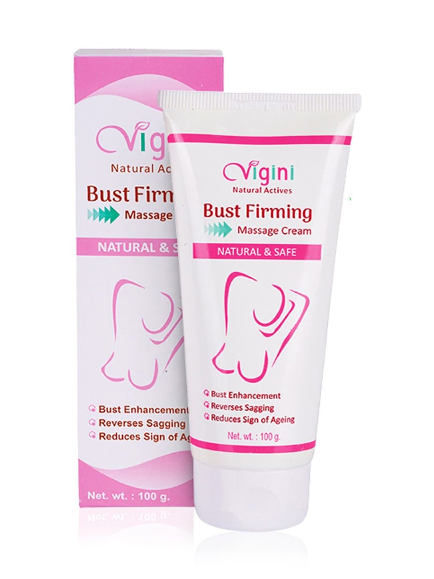 Vigini 100% Natural Actives Breast Bust Enlargement Massage Cream - 100 gm