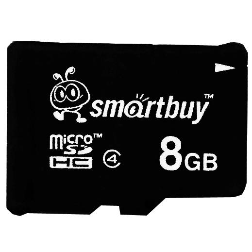 Smartbuy Micro SDHC Class 4 TF Flash Memory Card SD HC C4 Fast Speed for Camera Mobile Phone Tab GPS MP3 TV (4GB - 1 Pack)