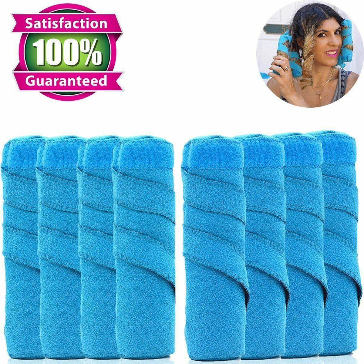 New Sleep Hair Styling Styler 6" Salon Roller Curler Kit Set For Long Curly Hair