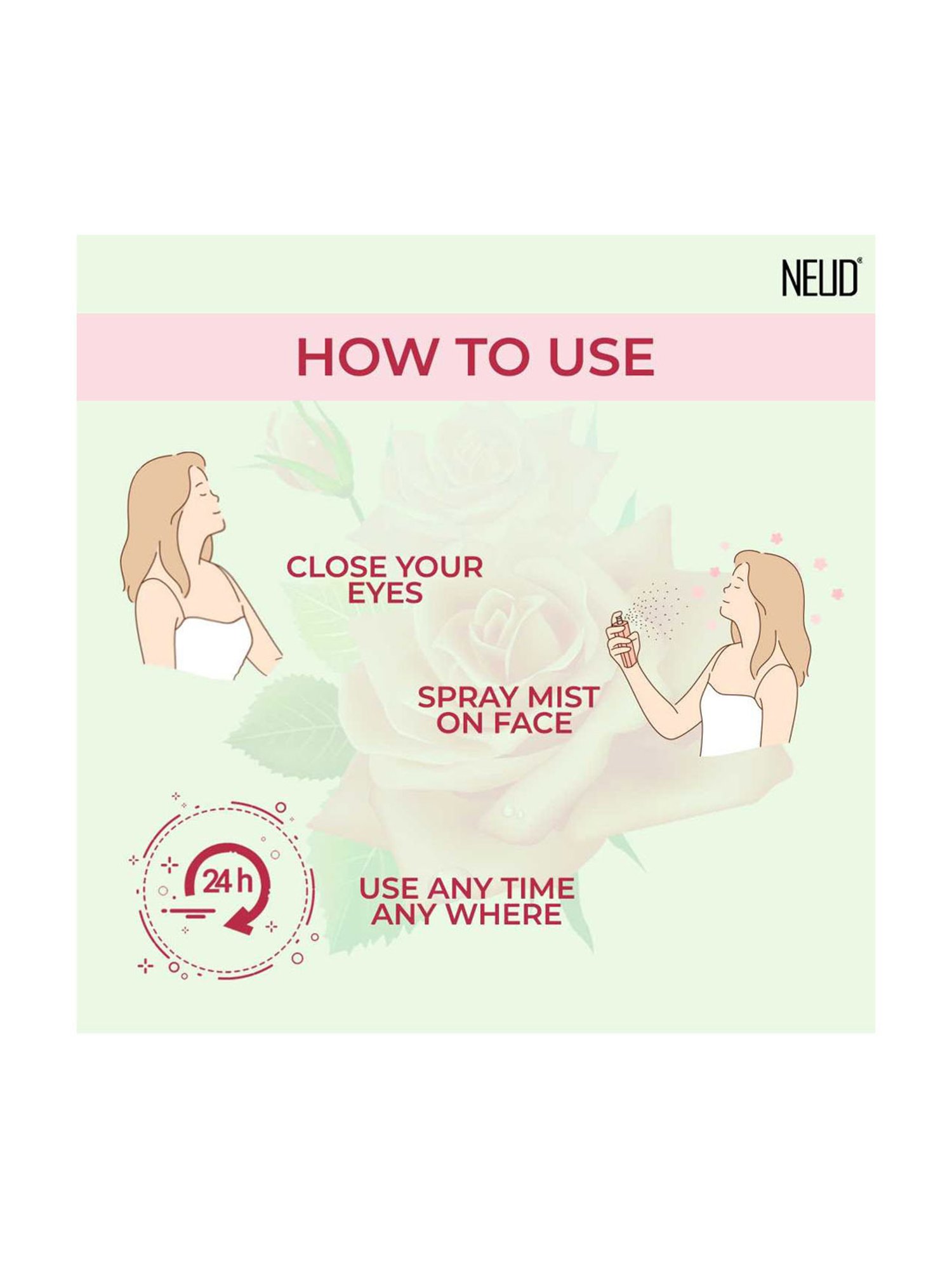 The Love Co. 100% Pure & Natural Rose Water - 100 ml