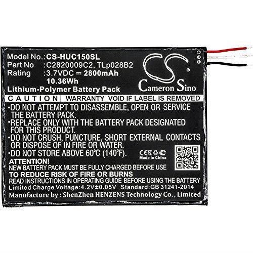 Cameron Sino 2800mAh Replacement Battery for Kurio C15100M, C15150M, Tab 2, Xtreme 2