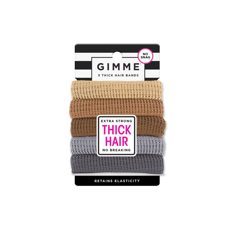 Gimme Clips Thick Hair Bands - Neutral - 5ct