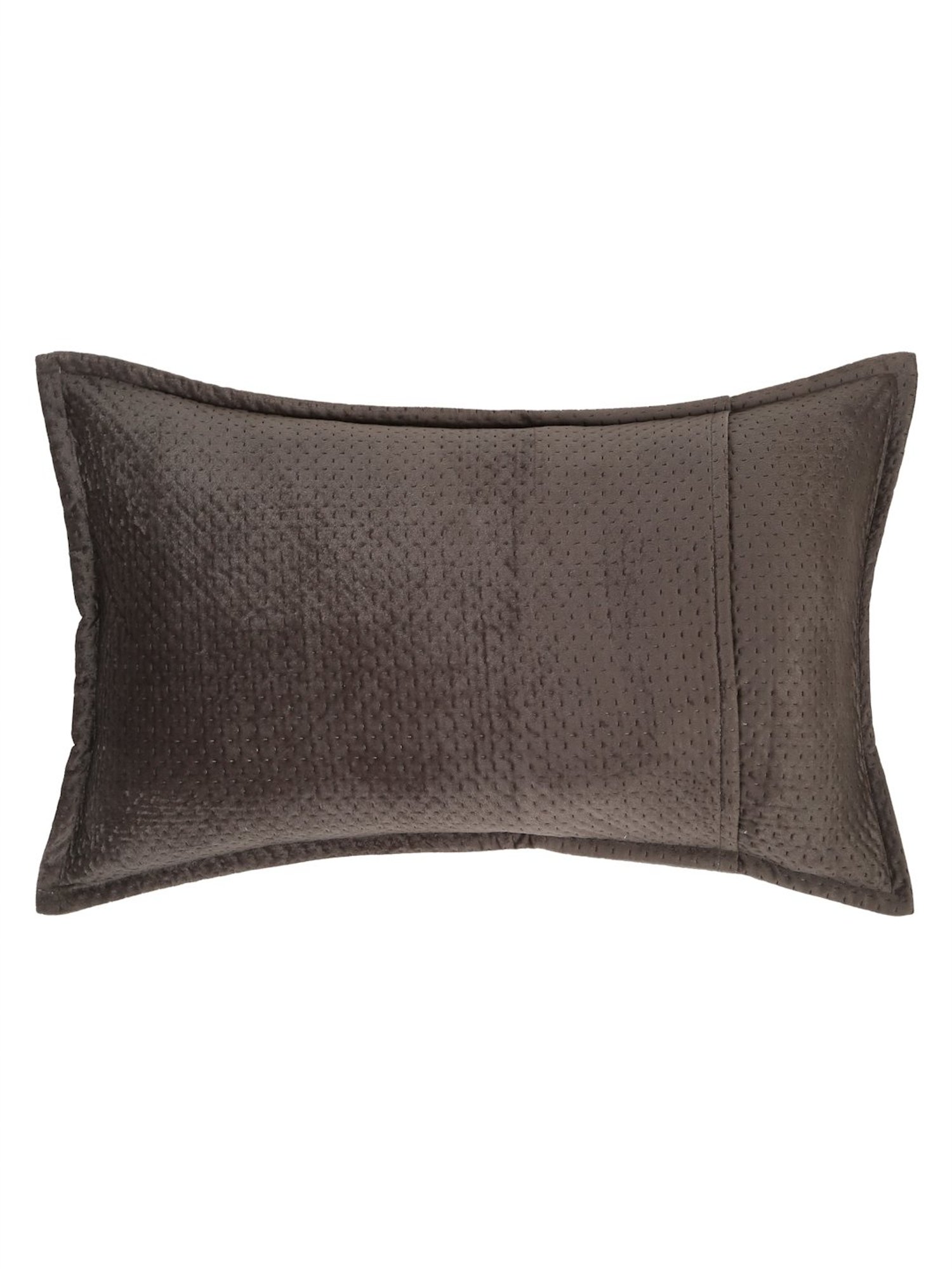 Stoa Paris White & Aqua Cotton 200 TC Pillow Cover - Set of 1