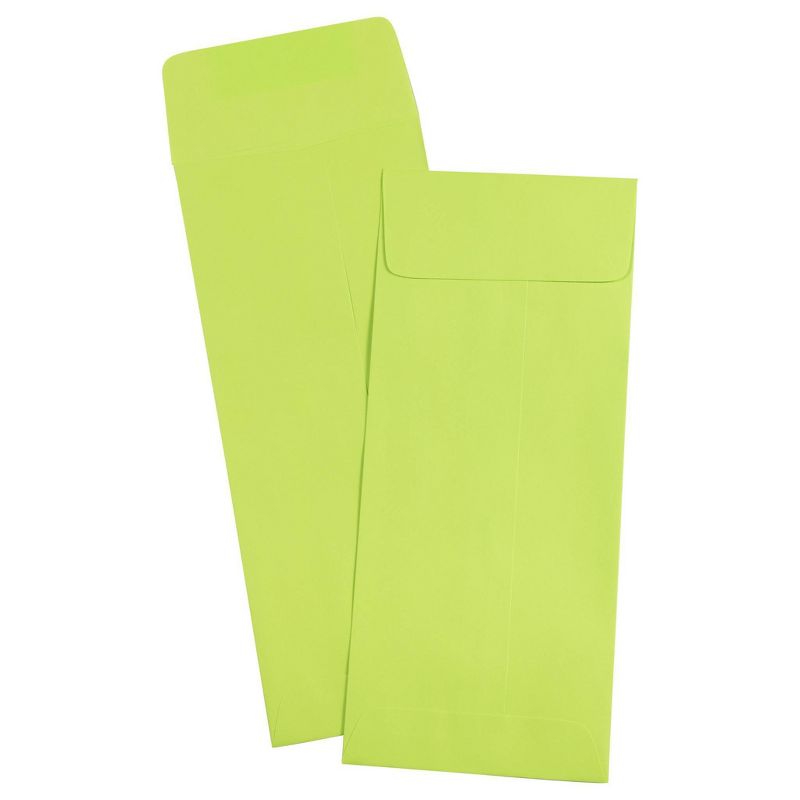 JAM Paper 50pk 4 1/2 x 10 3/8 #11 Policy Envelopes - Lime Green