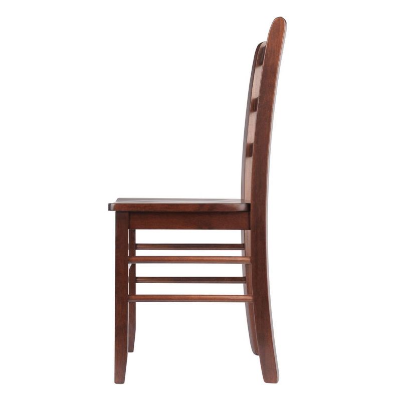 Set of 2 Ladder Back Chair Antique Walnut - Winsome