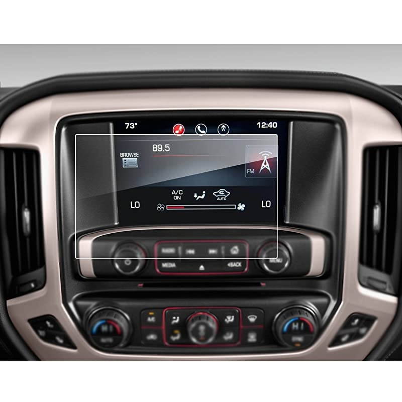 Control Screen Protectors for 2016-2020 2021 GMC Sierra 1500/2500HD 3500HD 8 Inch IntelliLink,PET Plastic Center Touch HD Crystal Clear in-Dash Navigation Protective Film PET 8-Inch
