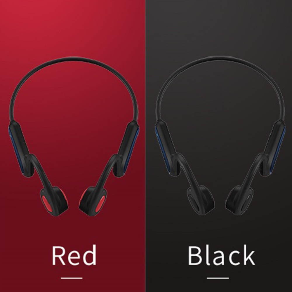 A9 Bone Conduction Headphones Painless Wireless Bluetooth 5.0 Earphone Outdoor Sports Headset IP56 Waterproof Hands-free with Microphone