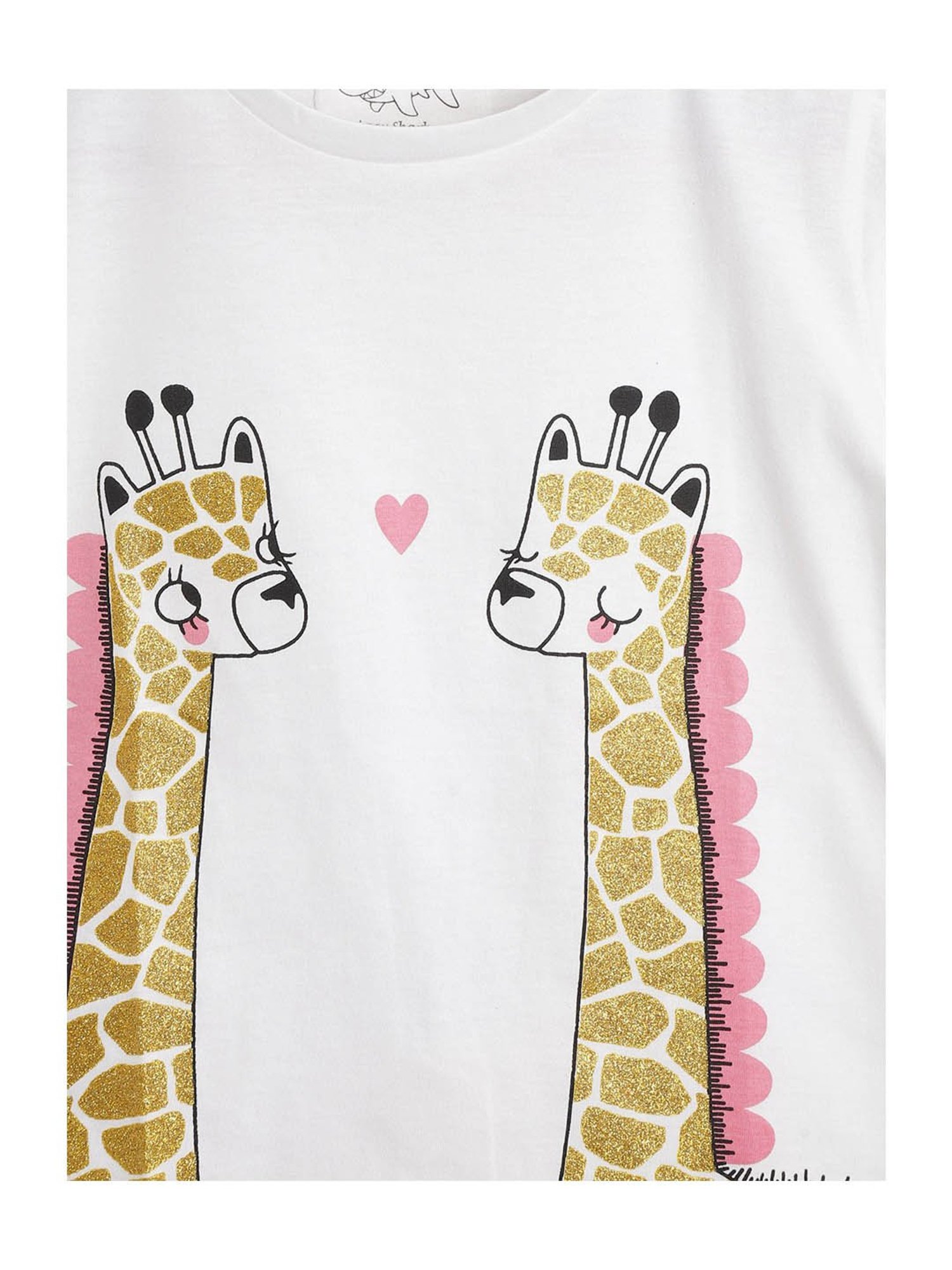 Lazy Shark Kids White & Yellow Printed  Top with  Shorts