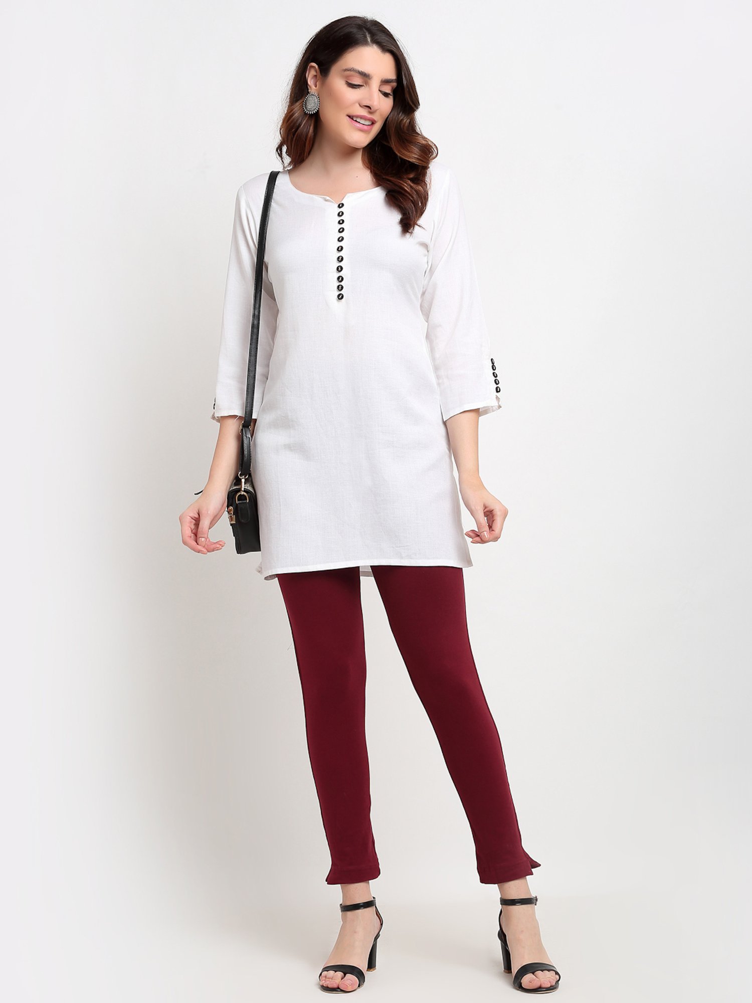 TAG 7 Maroon & Red Cotton Pants - Pack Of 2