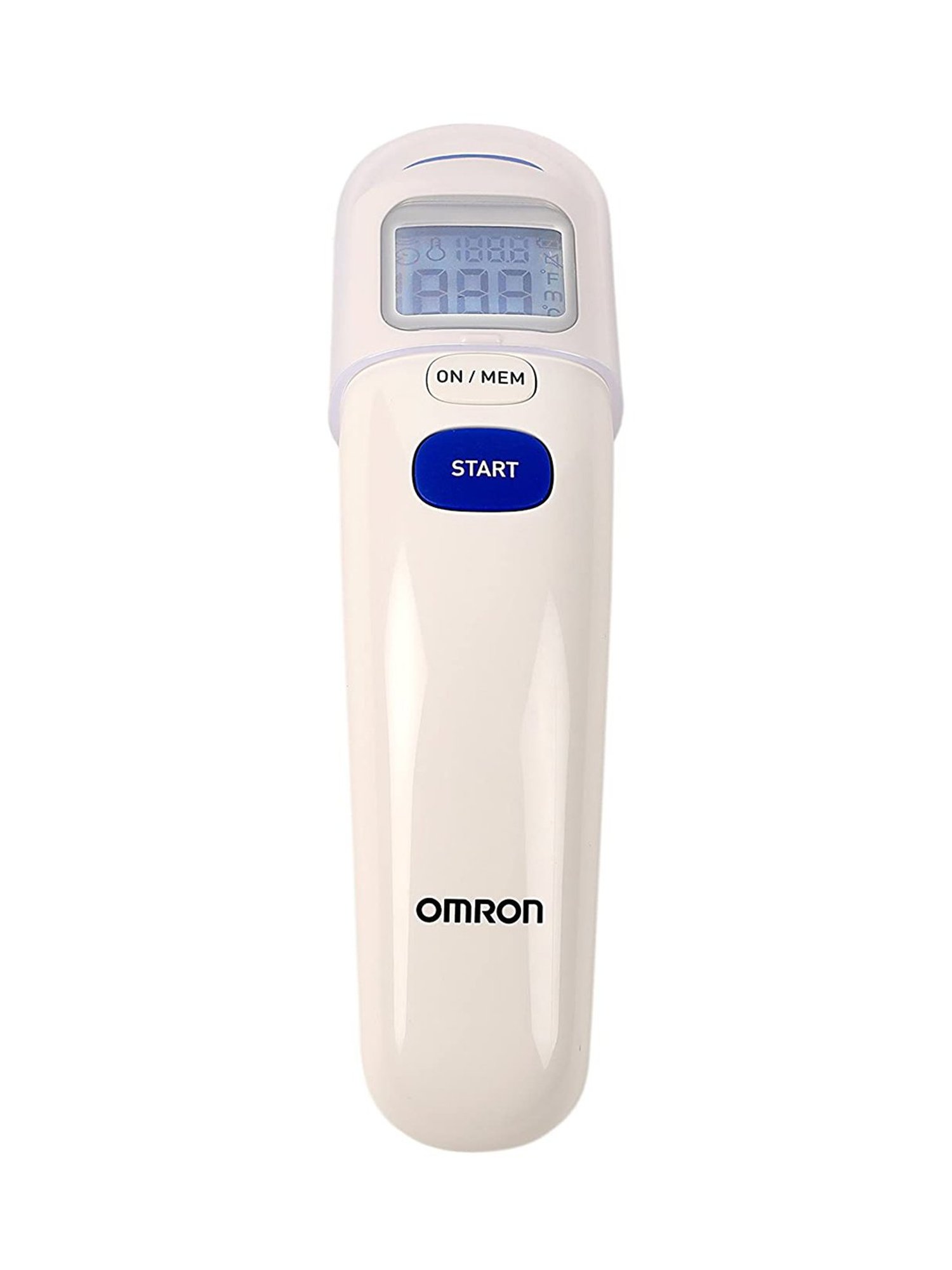 Omron MC-720 Non-Contact Infrared Digital Forehead Thermometer (White)