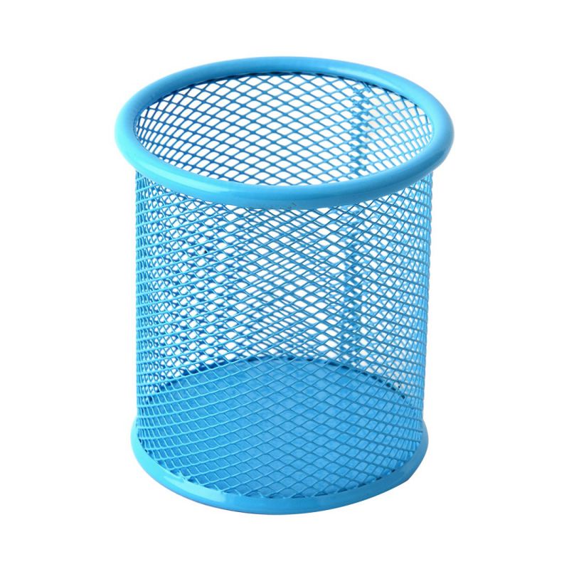 Home Office Desktop Wooden Trapezium Design Storage Romote Control Pen Holder