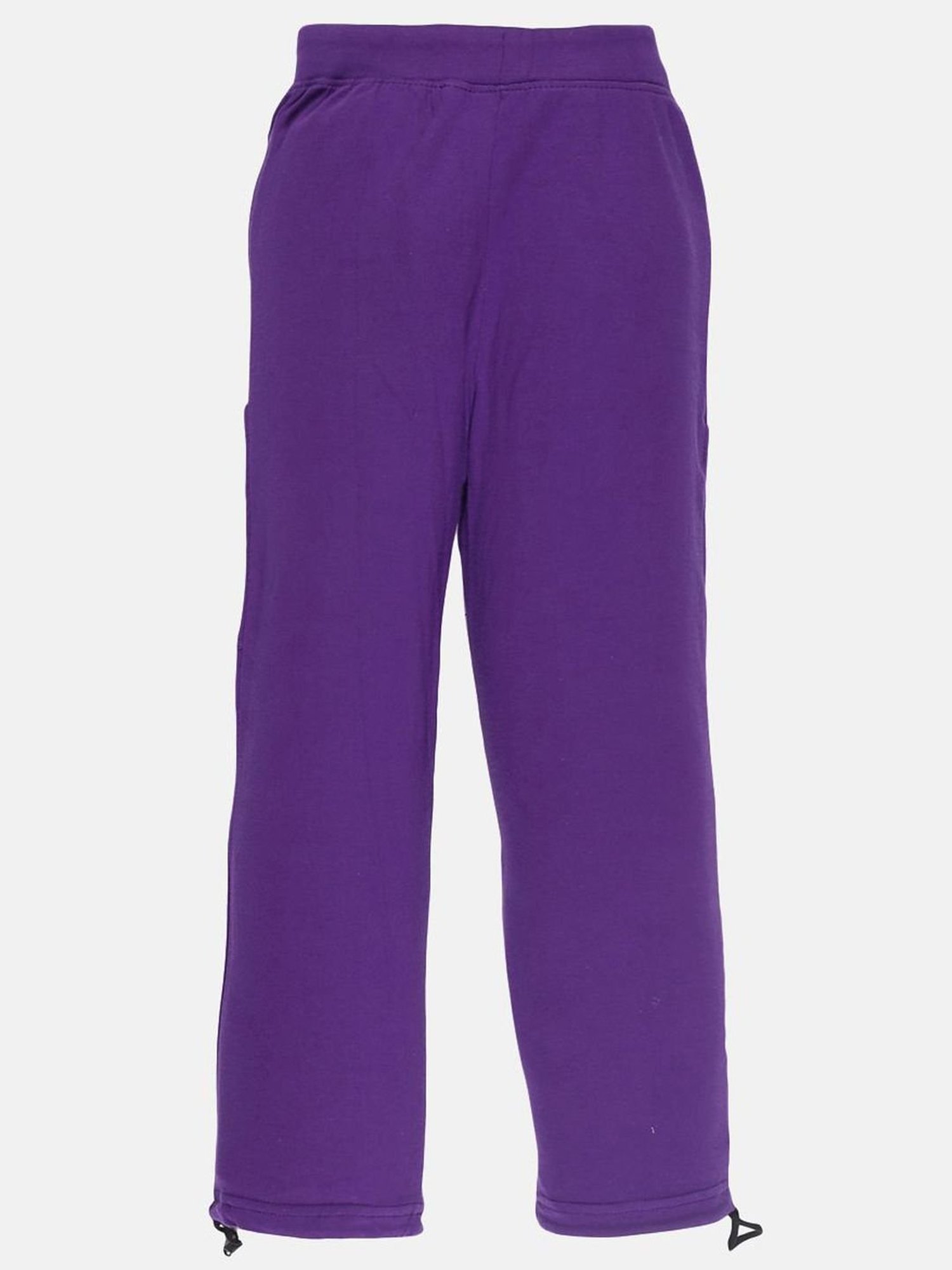 Kiddopanti Kids Purple & Orange Cotton Printed Trackpants