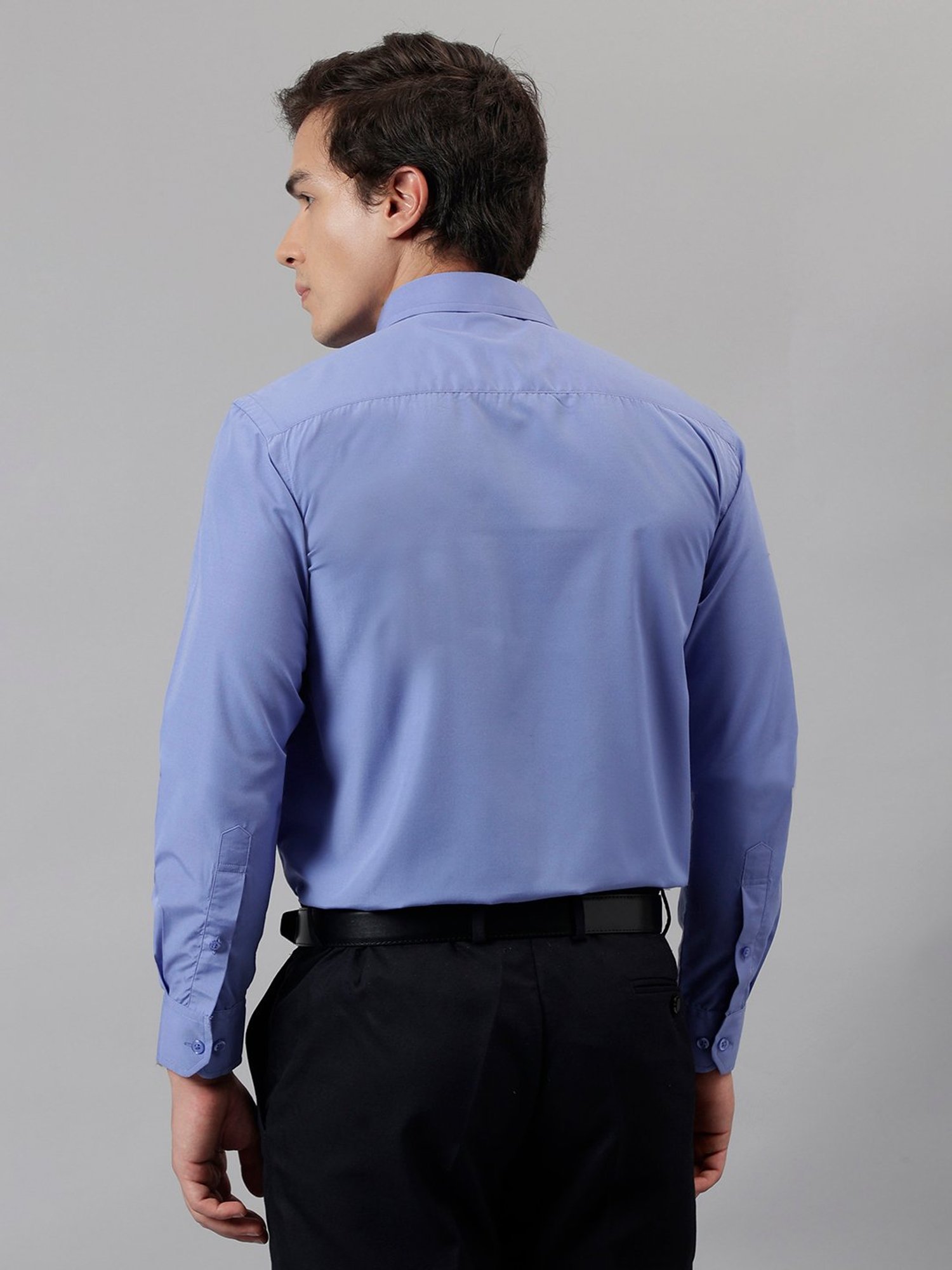 English Navy Blue Slim Fit Shirt
