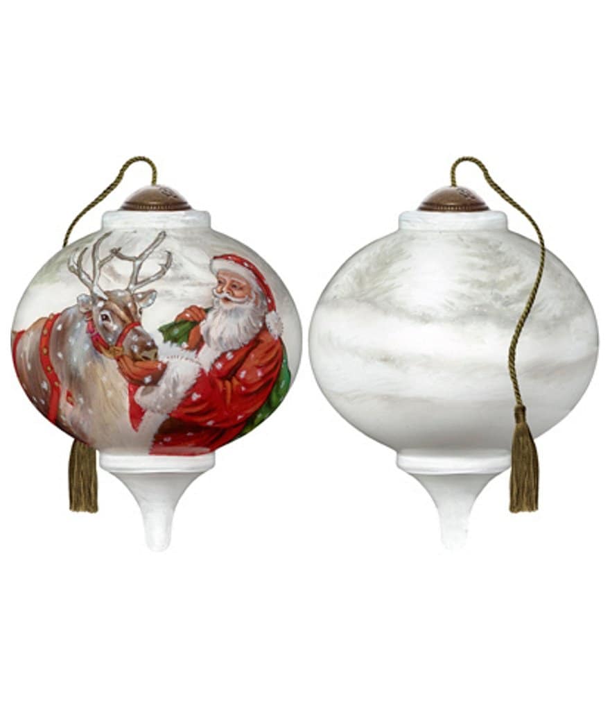 Ne' Qwa Art Christmas Treats Hand Painted Glass Petite Finial Ornament