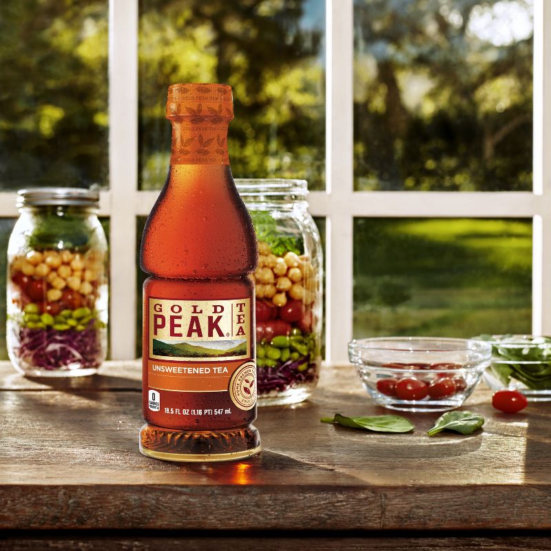 Gold Peak Unsweetened Iced Tea - 18.5 fl oz Bottle